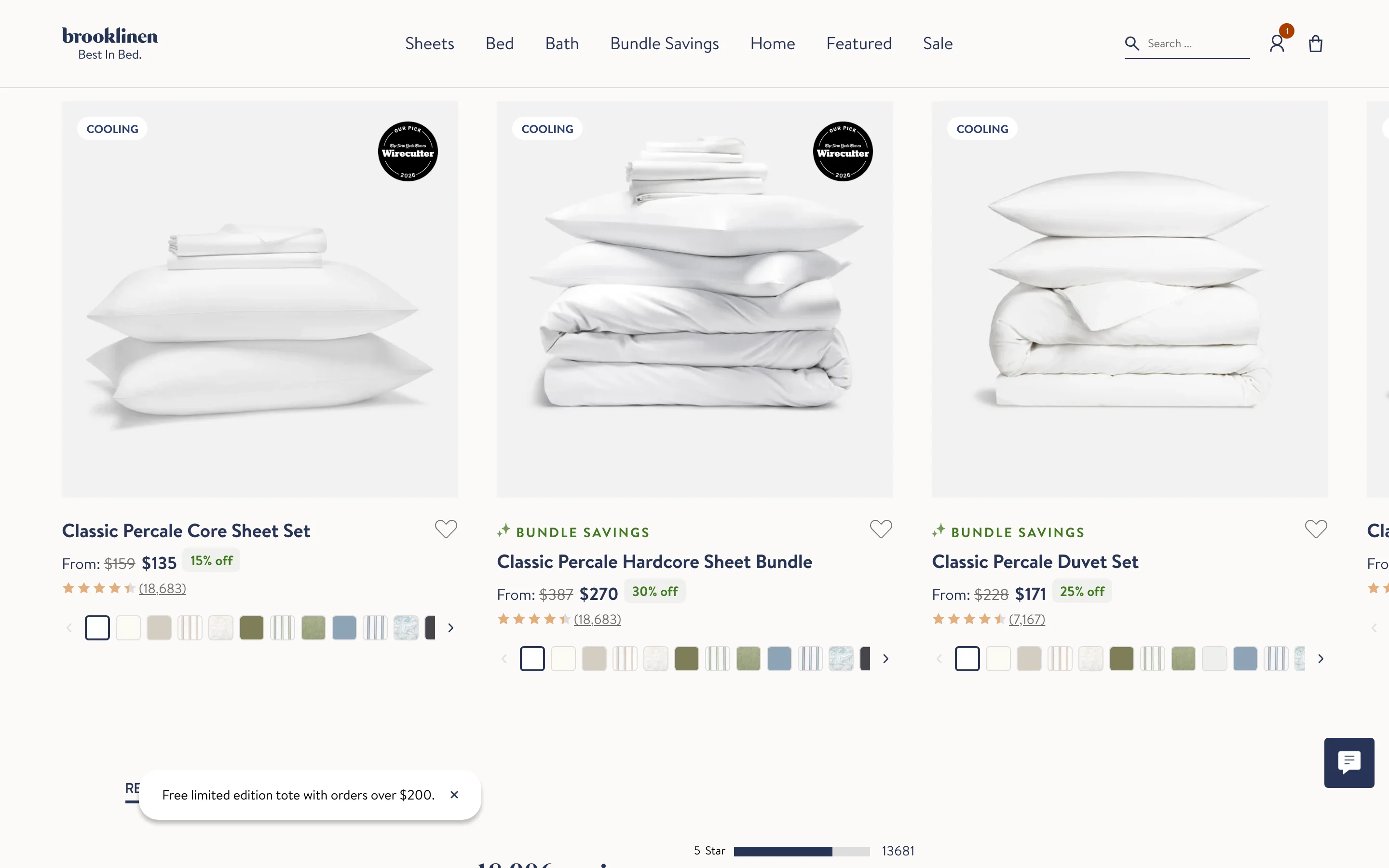 A build-a-bundle module on a product page letting the shopper add matching items for a combined discount